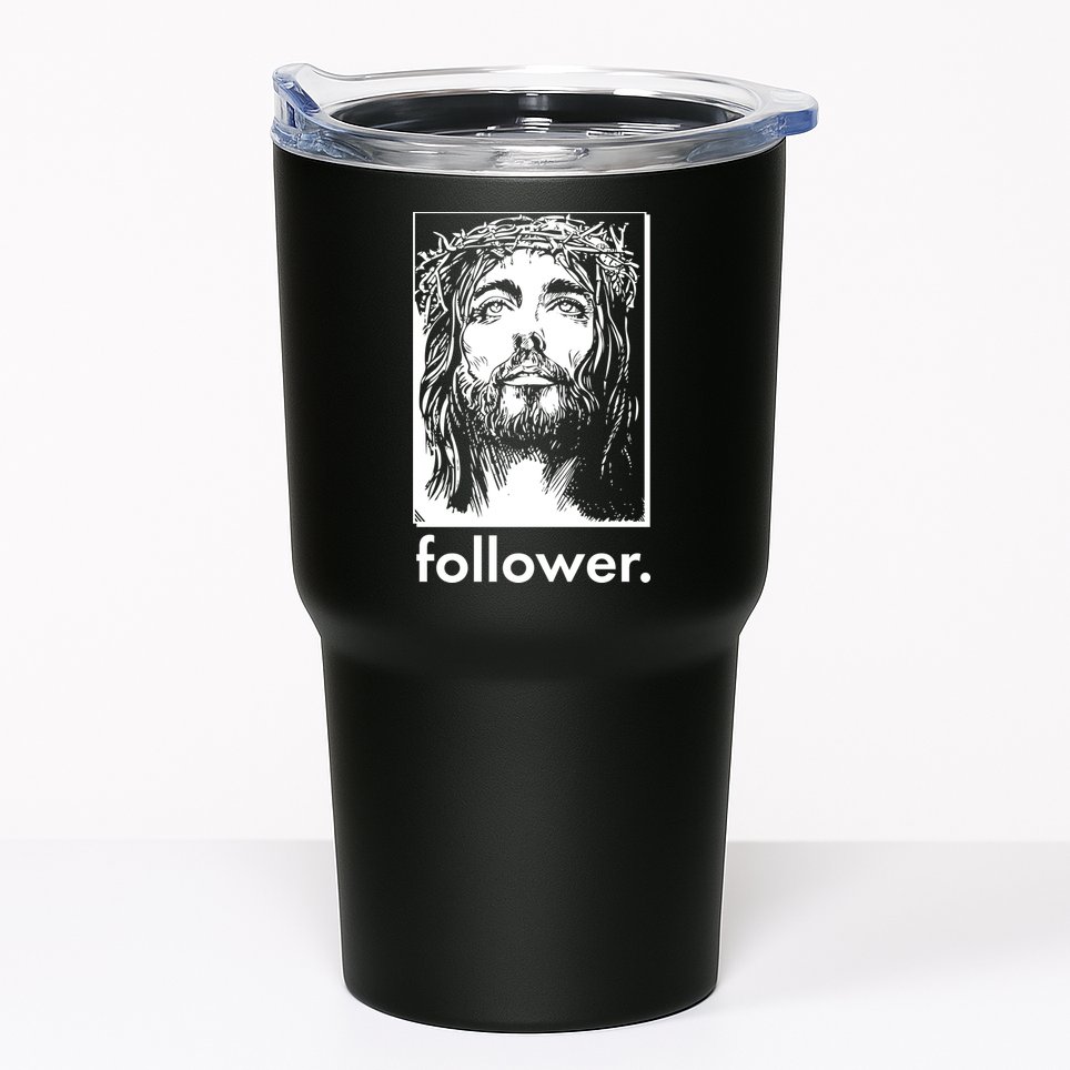 Jesus Christ Portrait Follower Tumbler