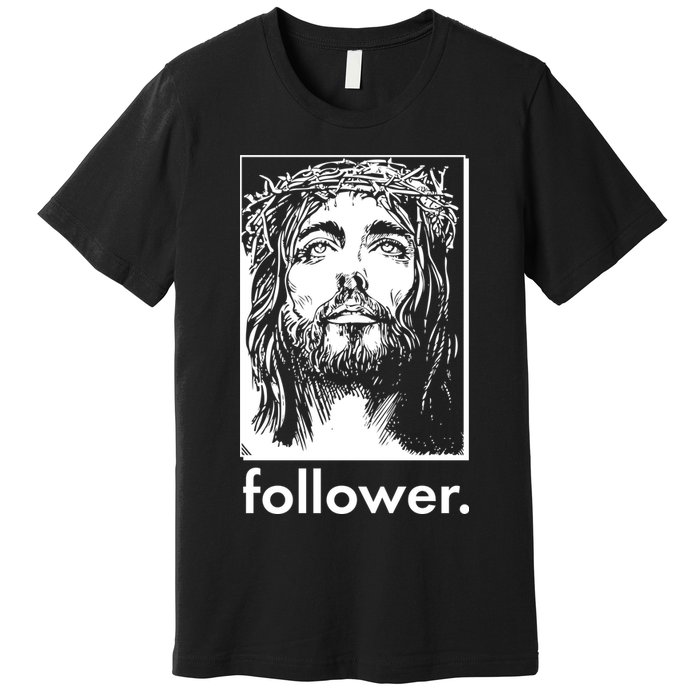 Jesus Christ Portrait Follower Premium T-Shirt
