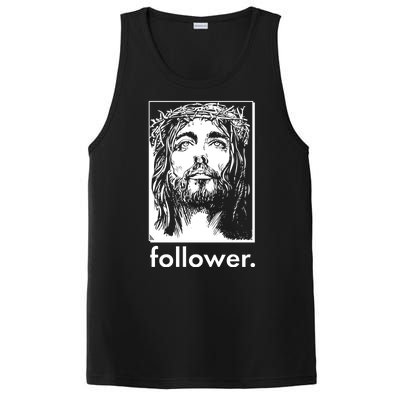 Jesus Christ Portrait Follower PosiCharge Competitor Tank