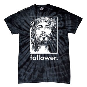 Jesus Christ Portrait Follower Tie-Dye T-Shirt