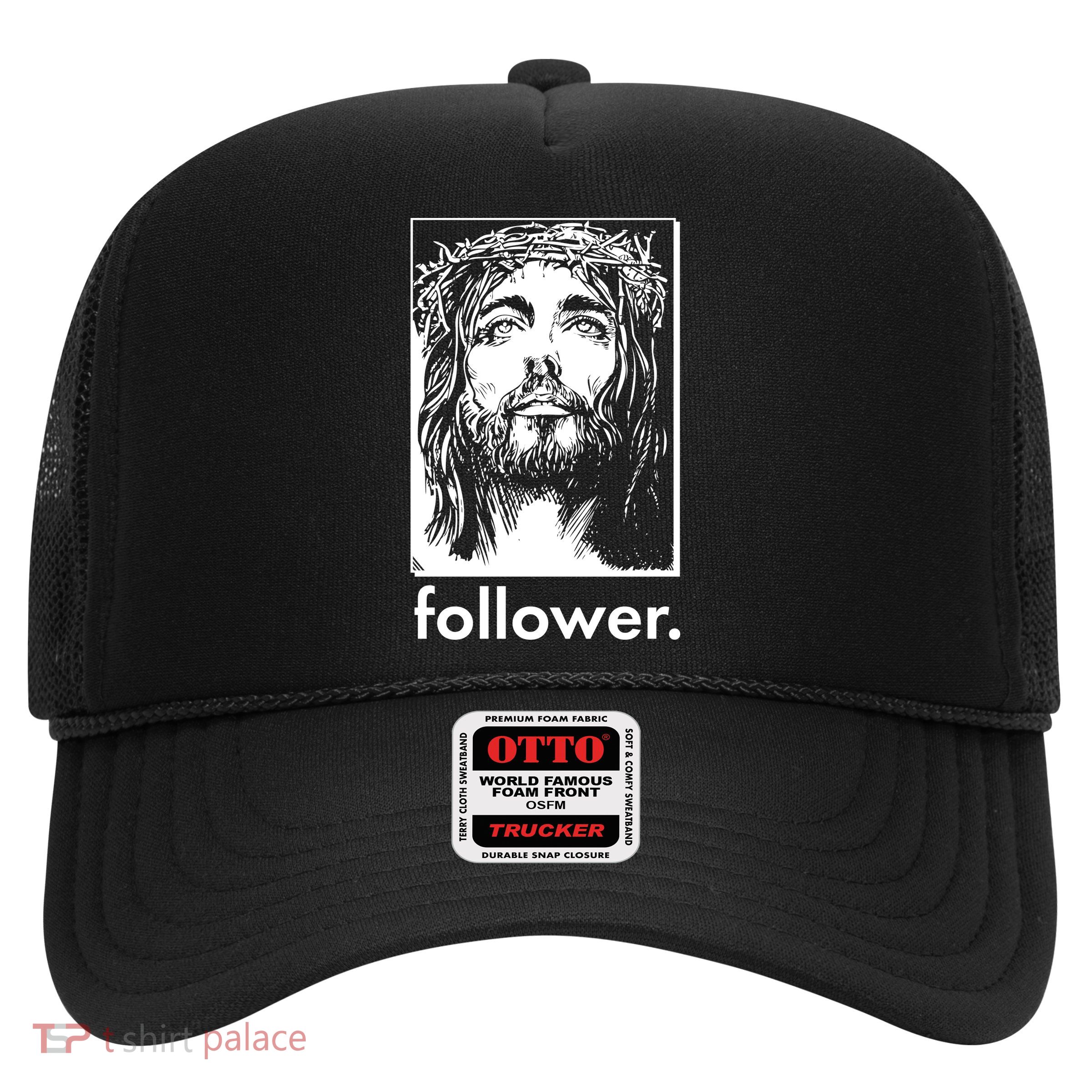 Jesus Christ Portrait Follower Trucker Hat