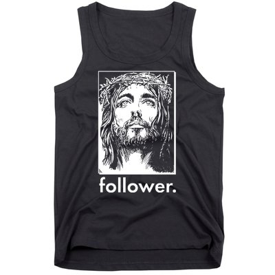 Jesus Christ Portrait Follower Tank Top