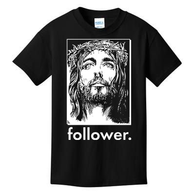 Jesus Christ Portrait Follower Kids T-Shirt