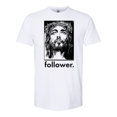 Jesus Christ Portrait Follower Softstyle CVC T-Shirt