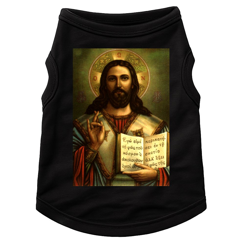 Jesus Christ Religious Photo Doggie Tank