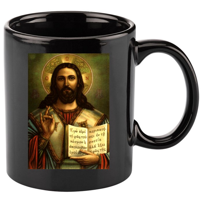 Jesus Christ Religious Photo 11oz C Handle Ceramic Mug