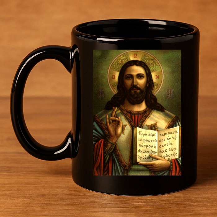 Jesus Christ Religious Photo 11oz C Handle Ceramic Mug