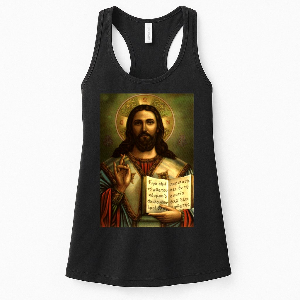 Jesus Christ Religious Photo Womens Tank Top