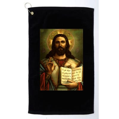 Jesus Christ Religious Photo Platinum Collection Golf Towel