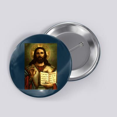 Jesus Christ Religious Photo Button