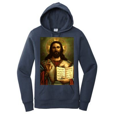 Jesus Christ Religious Photo Women's Pullover Hoodie