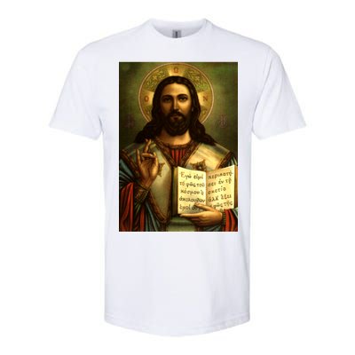 Jesus Christ Religious Photo Softstyle® CVC T-Shirt