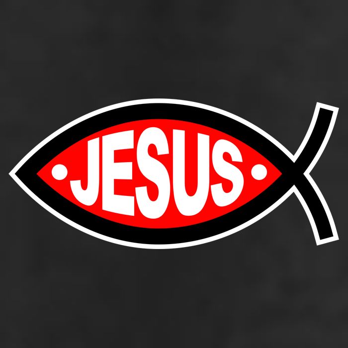 Jesus Christian Fish Symbol Adult Drive Performance Visor