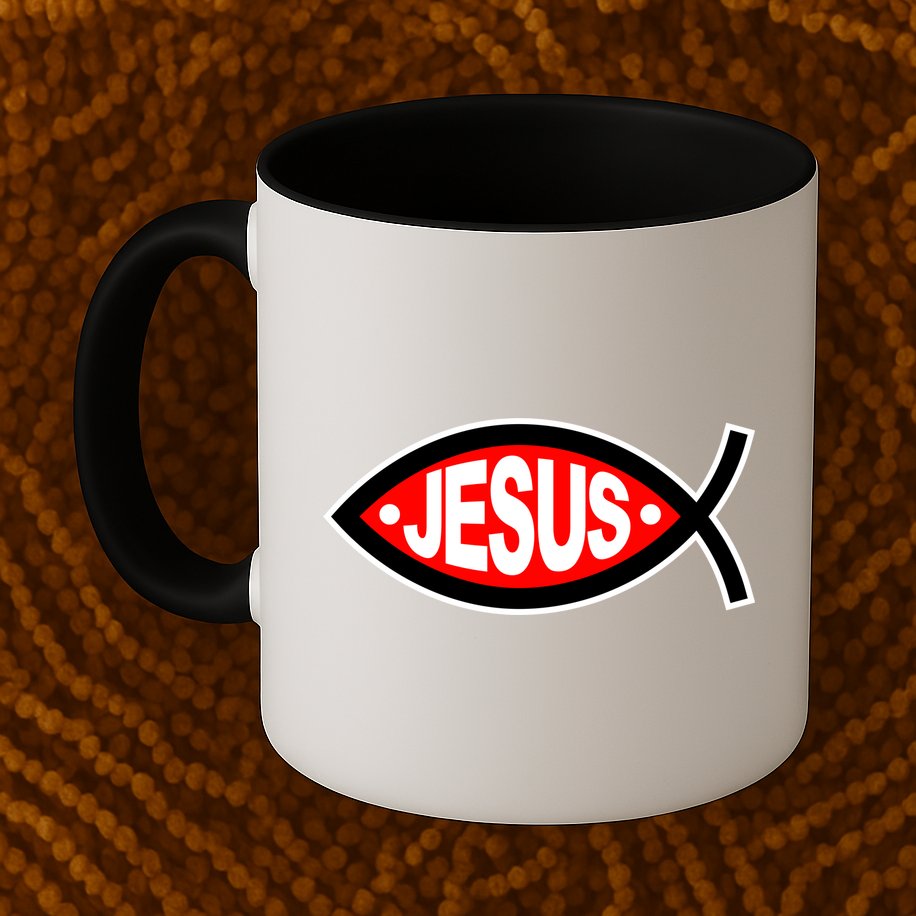 Jesus Christian Fish Symbol Mug