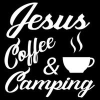Jesus Coffee And Camping Tall T-Shirt