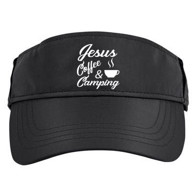 Jesus Coffee And Camping Adult Drive Performance Visor