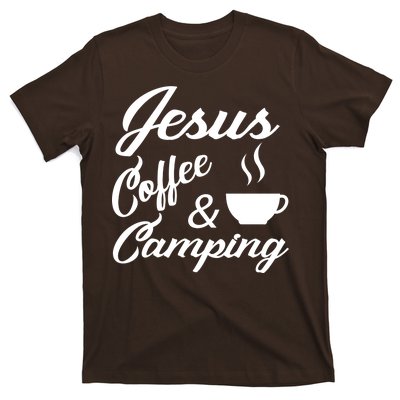 Jesus Coffee And Camping T-Shirt