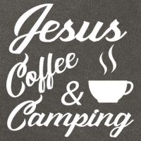 Jesus Coffee And Camping Cotton Canvas Backpack