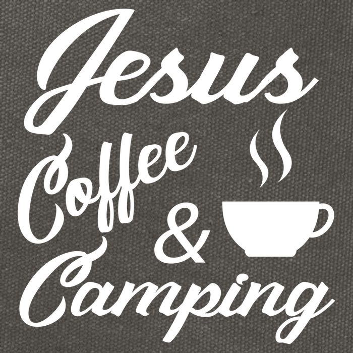 Jesus Coffee And Camping Cotton Canvas Backpack