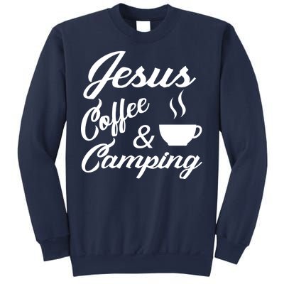 Jesus Coffee And Camping Sweatshirt