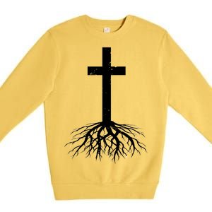 Jesus Cross Root Premium Crewneck Sweatshirt