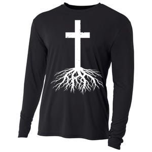 Jesus Cross Root Cooling Performance Long Sleeve Crew