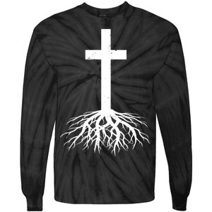 Jesus Cross Root Tie-Dye Long Sleeve Shirt