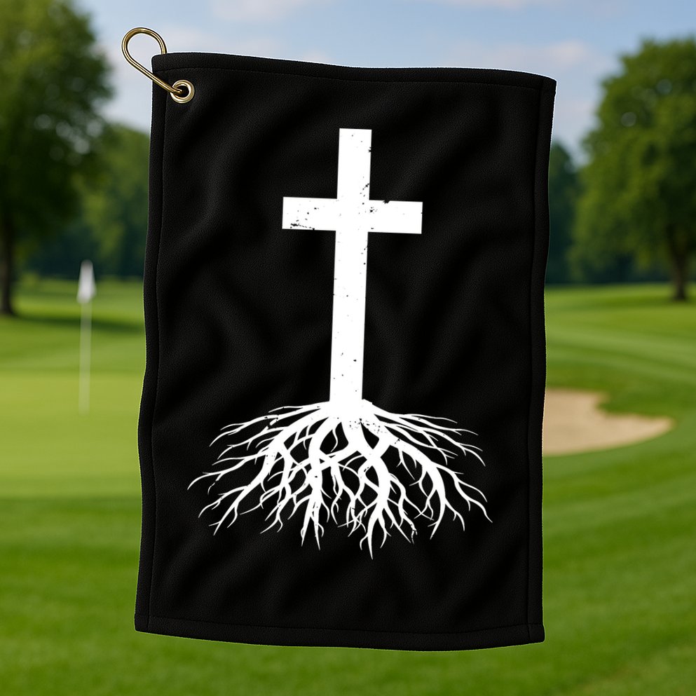 Jesus Cross Root Golf Towel