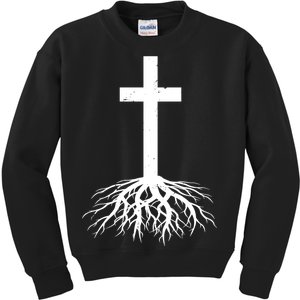 Jesus Cross Root Kids Sweatshirt