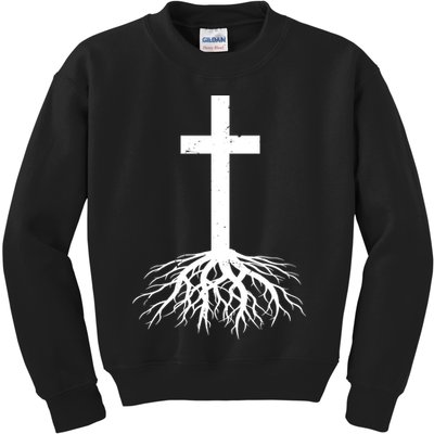 Jesus Cross Root Kids Sweatshirt