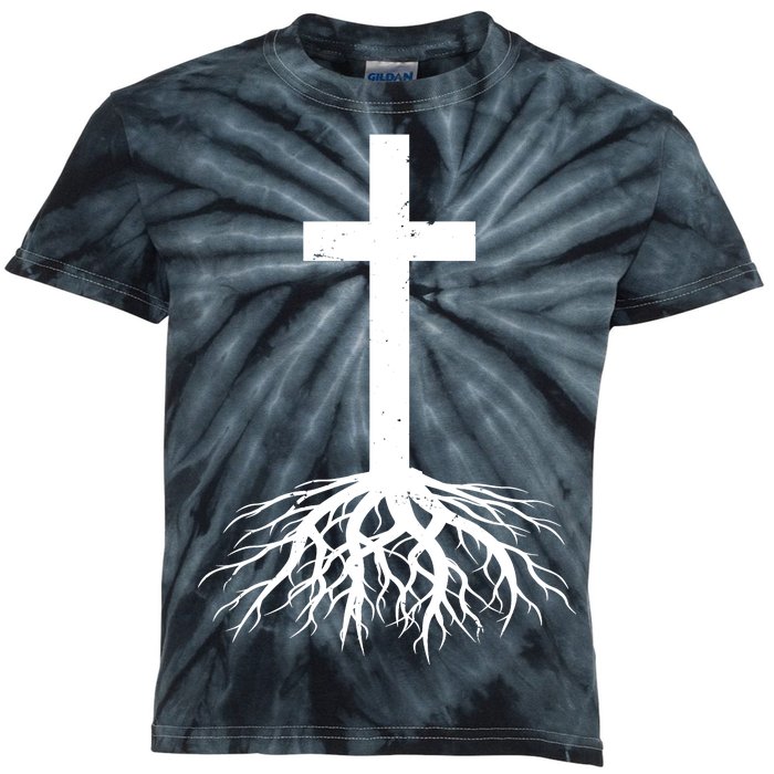 Jesus Cross Root Kids Tie-Dye T-Shirt