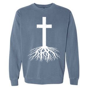 Jesus Cross Root Garment-Dyed Sweatshirt