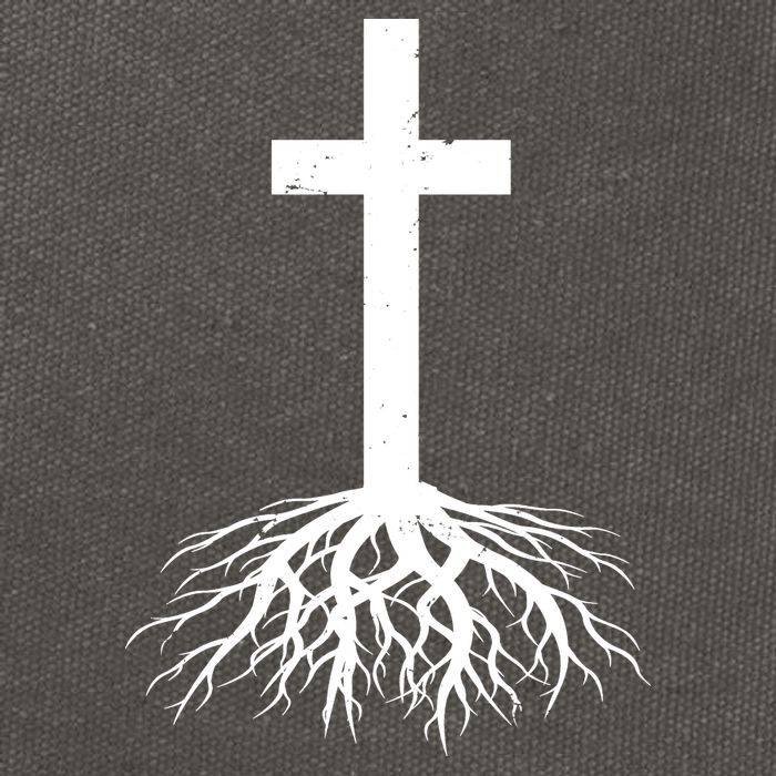 Jesus Cross Root Cotton Canvas Backpack