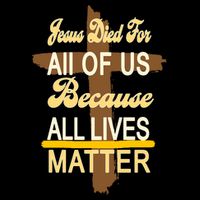 Jesus Died For All Of Us Because All Lives Matter Stripe Pom Pom Beanie