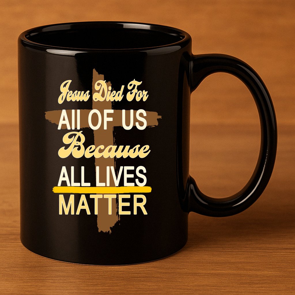 Jesus Died For All Of Us Because All Lives Matter 11oz C Handle Ceramic Mug