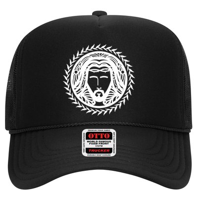 Jesus Easter Vintage Emblem Thorns Logo Trucker Hat