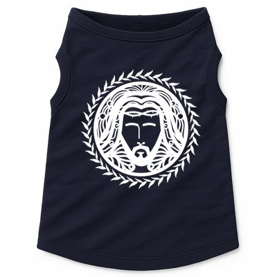 Jesus Easter Vintage Emblem Thorns Logo Doggie Tank