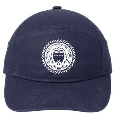 Jesus Easter Vintage Emblem Thorns Logo 7-Panel Snapback Hat