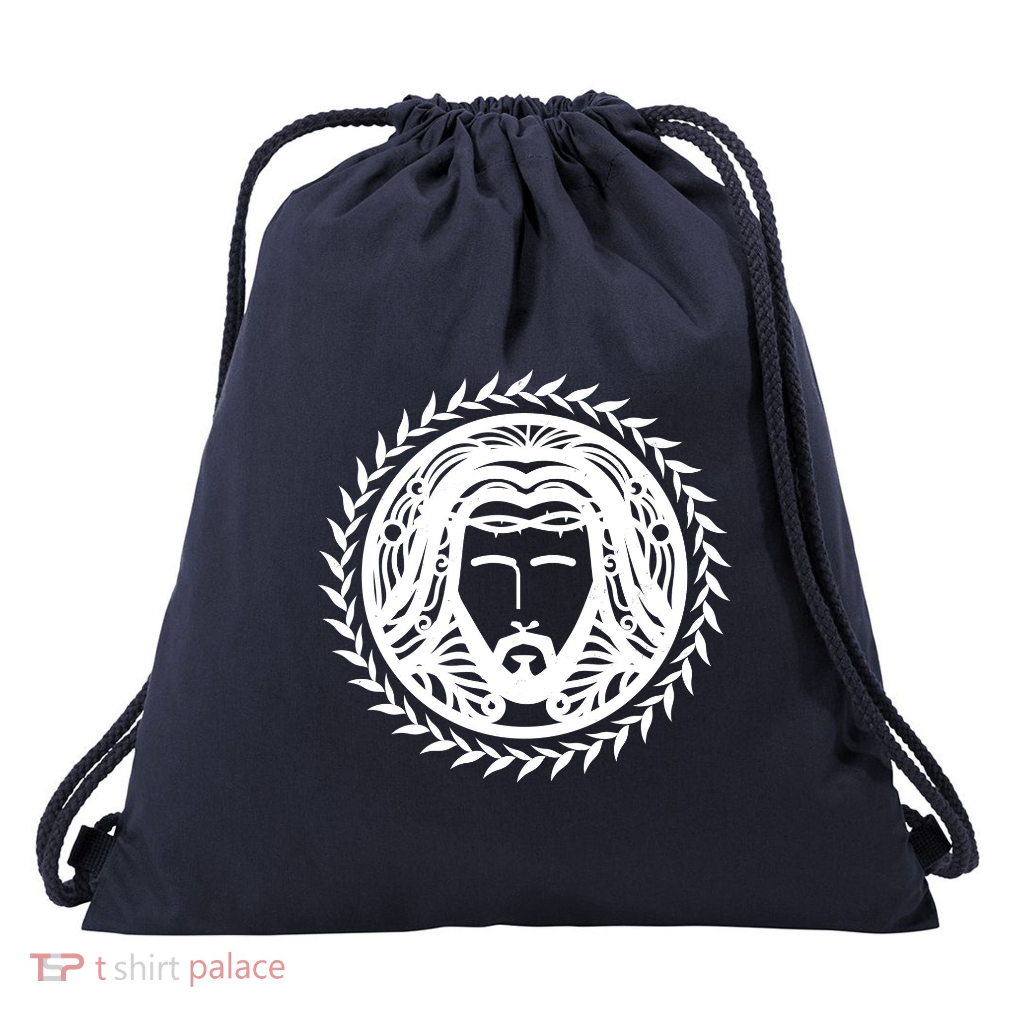 Jesus Easter Vintage Emblem Thorns Logo Drawstring Bag