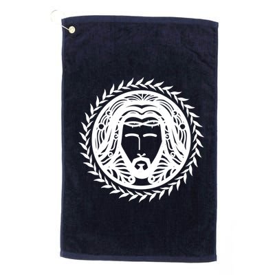 Jesus Easter Vintage Emblem Thorns Logo Golf Towel
