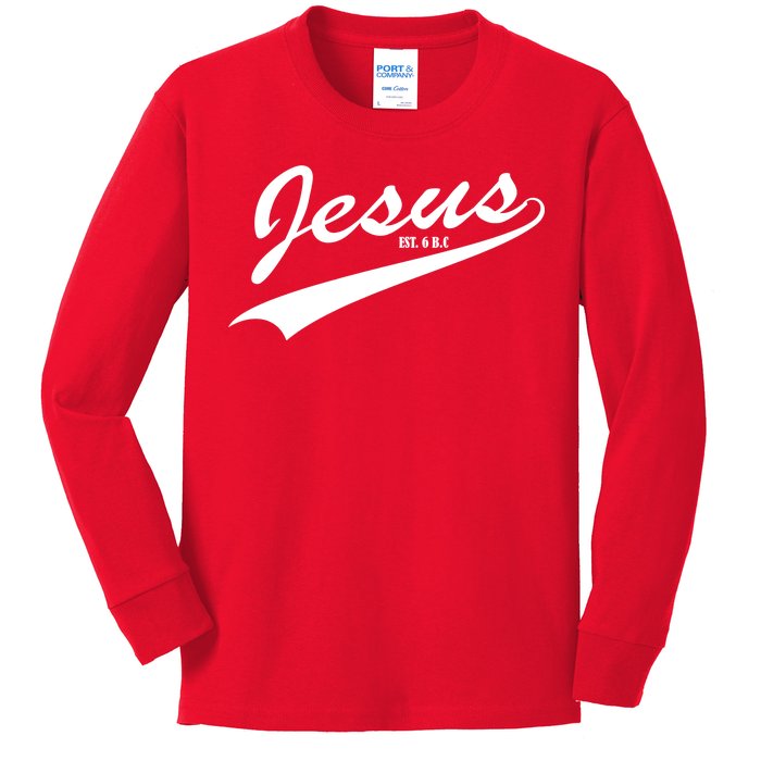 Jesus Est Kids Long Sleeve Shirt