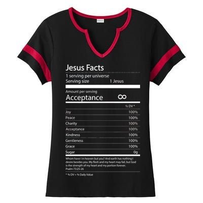 Jesus Facts Ladies Halftime Notch Neck Tee