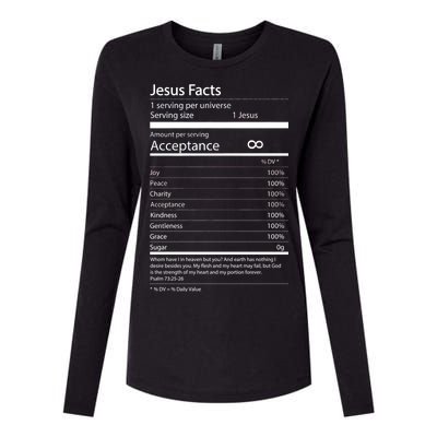 Jesus Facts Womens Cotton Relaxed Long Sleeve T-Shirt