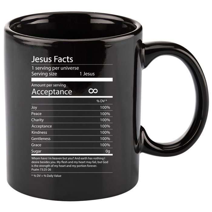 Jesus Facts 11oz C Handle Ceramic Mug