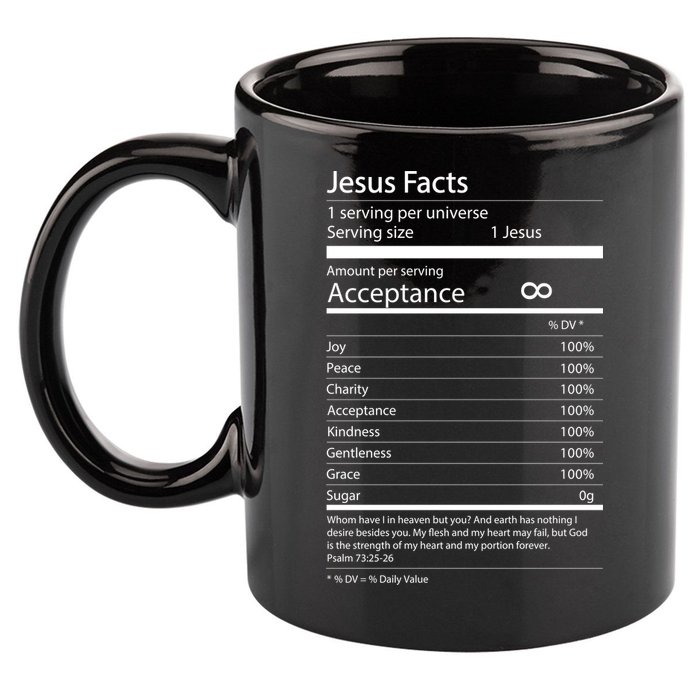 Jesus Facts 11oz C Handle Ceramic Mug