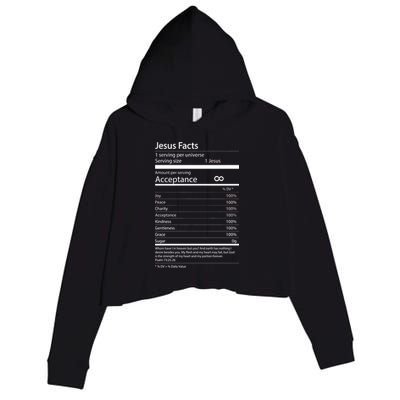 Jesus Facts Crop Fleece Hoodie