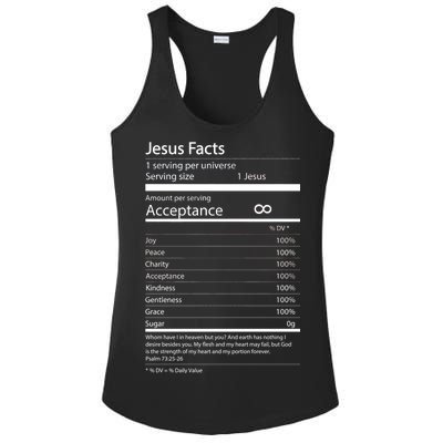 Jesus Facts Ladies PosiCharge Competitor Racerback Tank