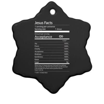 Jesus Facts Ceramic Star Ornament