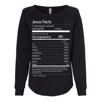 Jesus Facts Womens California Wash Sweatshirt