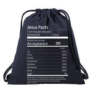 Jesus Facts Drawstring Bag